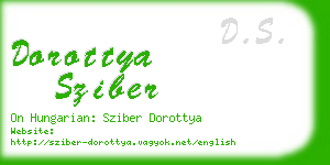 dorottya sziber business card